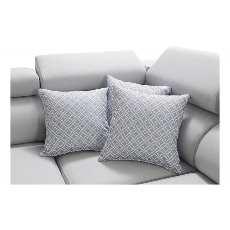 Napoli VIII U-shaped sectional sofa with a sleeping function – Weave, Sawana 72 + Eco-leather + Eco-leather