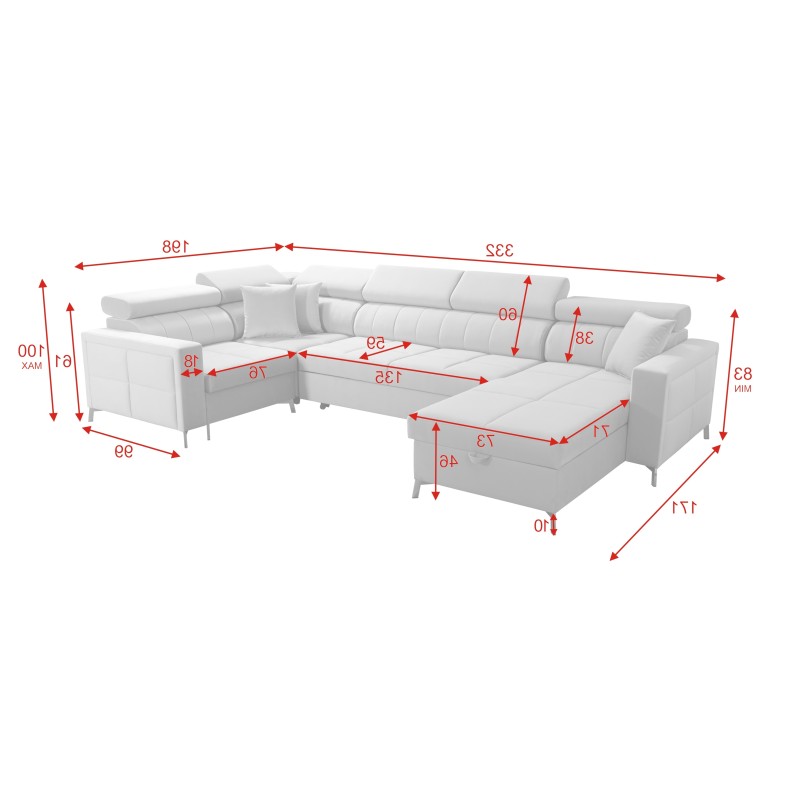 Oslo V Mini Corner Sofa with Sleeping Function - Elegance Meets Functionality Oslo V Mini Corner Sofa with Sleeping Function - Elegance Meets Functionality