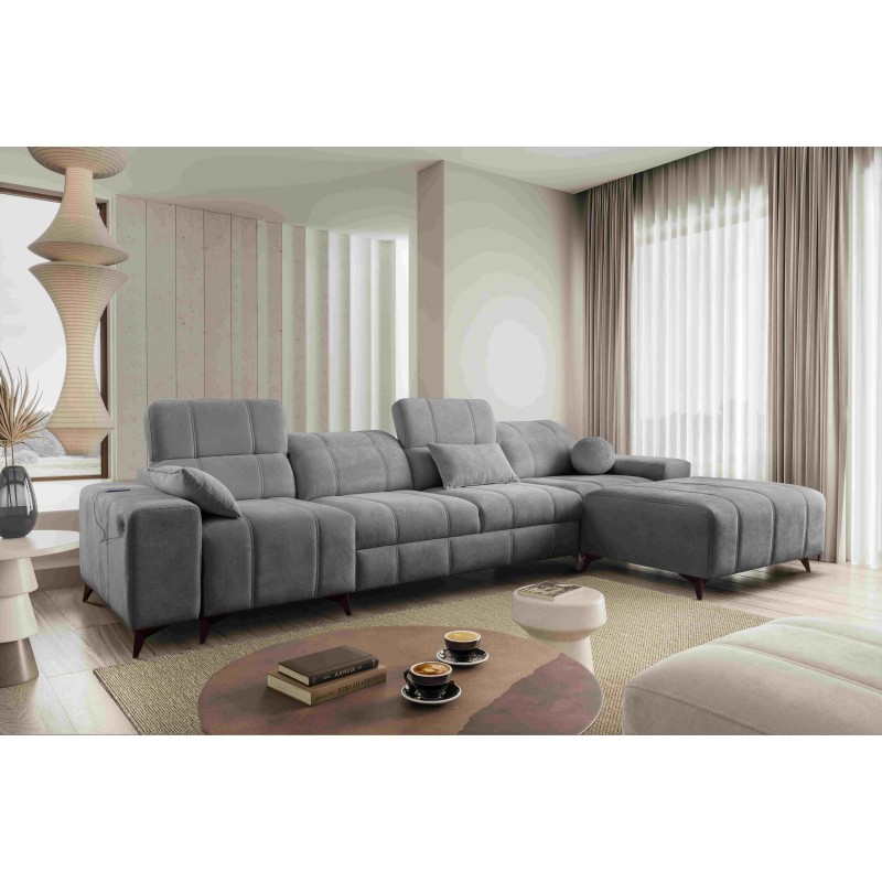 Ecksofa Ballagio XII mit Schlaffunktion bezogen mit Plecionka, Spring 1101