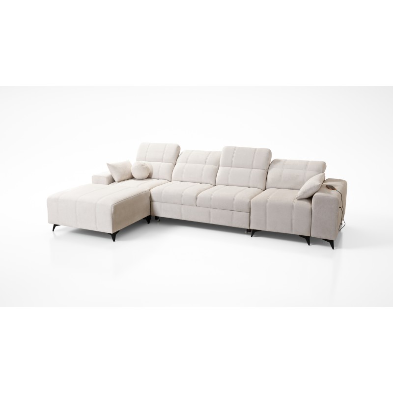 Ballagio XII corner sofa with a sleeping function upholstered in Woven Fabric, Spring 1118 Ballagio XII corner sofa with a sleeping function upholstered in Woven Fabric, Spring 1118