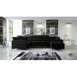 Sofá en forma de U Oslo V Maxi con función de cama | Mueble elegante y cómodo