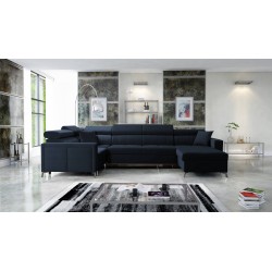 Oslo V Maxi U-förmiges Ecksofa mit Schlaffunktion | Elegantes und komfortables Möbelstück