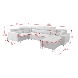 Oslo V Maxi U-förmiges Ecksofa mit Schlaffunktion | Elegantes und komfortables Möbelstück Oslo V Maxi U-förmiges Ecksofa mit Schlaffunktion | Elegantes und komfortables Möbelstück