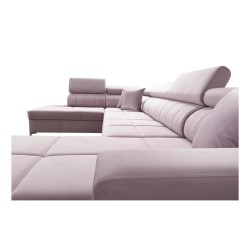 Sofá esquinero en forma de U Oslo VI con función de cama - Velvet, Jaguar 2185 Sofá esquinero en forma de U Oslo VI con función de cama - Velvet, Jaguar 2185