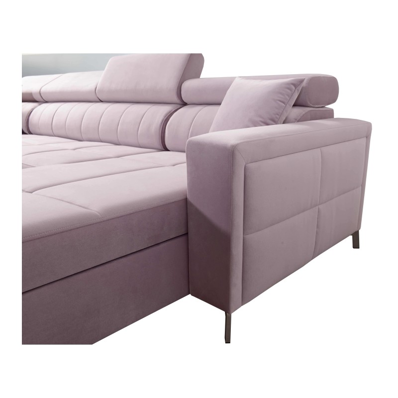 Sofá esquinero en forma de U Oslo VI con función de cama - Terciopelo, Jaguar 2191 Sofá esquinero en forma de U Oslo VI con función de cama - Terciopelo, Jaguar 2191