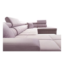 Sofá esquinero en forma de U Oslo VI con función de dormir - Terciopelo, Jaguar 2183 Sofá esquinero en forma de U Oslo VI con función de dormir - Terciopelo, Jaguar 2183
