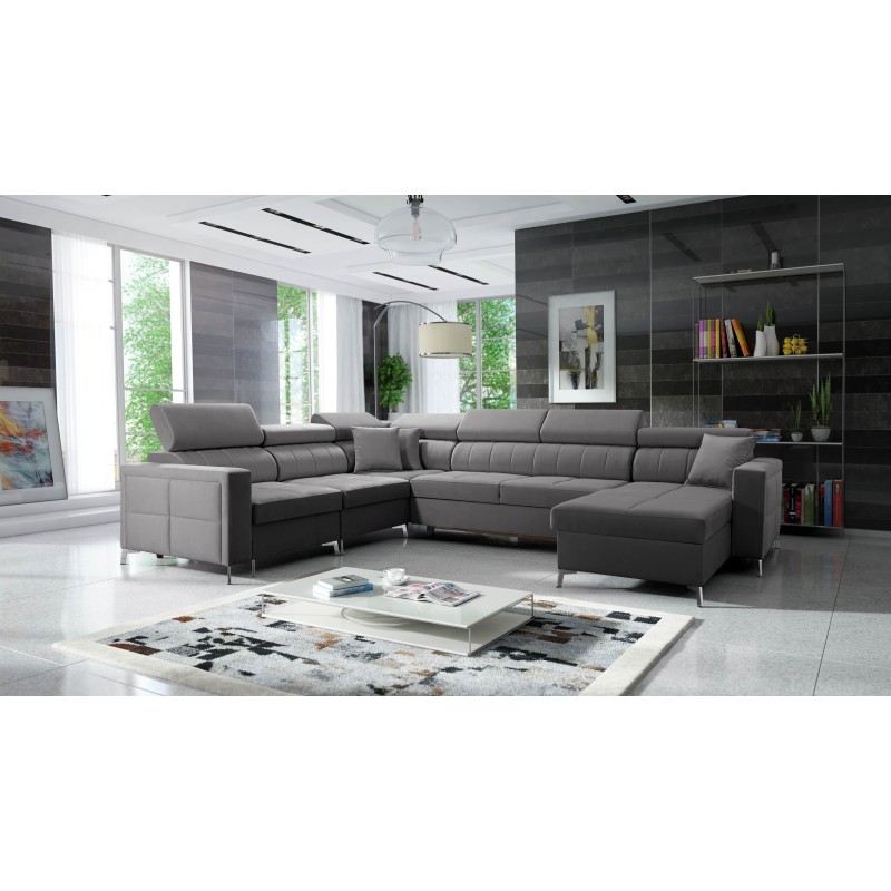 U-förmiges Sofa Oslo VII mit Schlaffunktion - Velvet, Jaguar 2167 U-förmiges Sofa Oslo VII mit Schlaffunktion - Velvet, Jaguar 2167