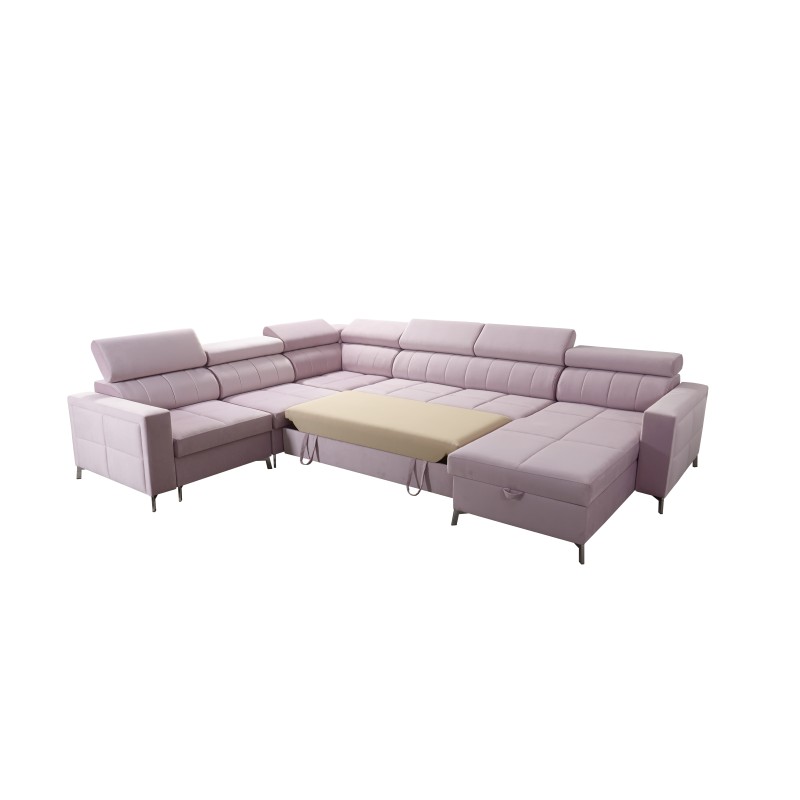 U-förmiges Sofa Oslo VII mit Schlaffunktion - Velvet, Jaguar 2167 U-förmiges Sofa Oslo VII mit Schlaffunktion - Velvet, Jaguar 2167