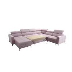 Narożnik w kształcie U Oslo VII z funkcją spania - Velvet, Jaguar 2186 Narożnik w kształcie U Oslo VII z funkcją spania - Velvet, Jaguar 2186