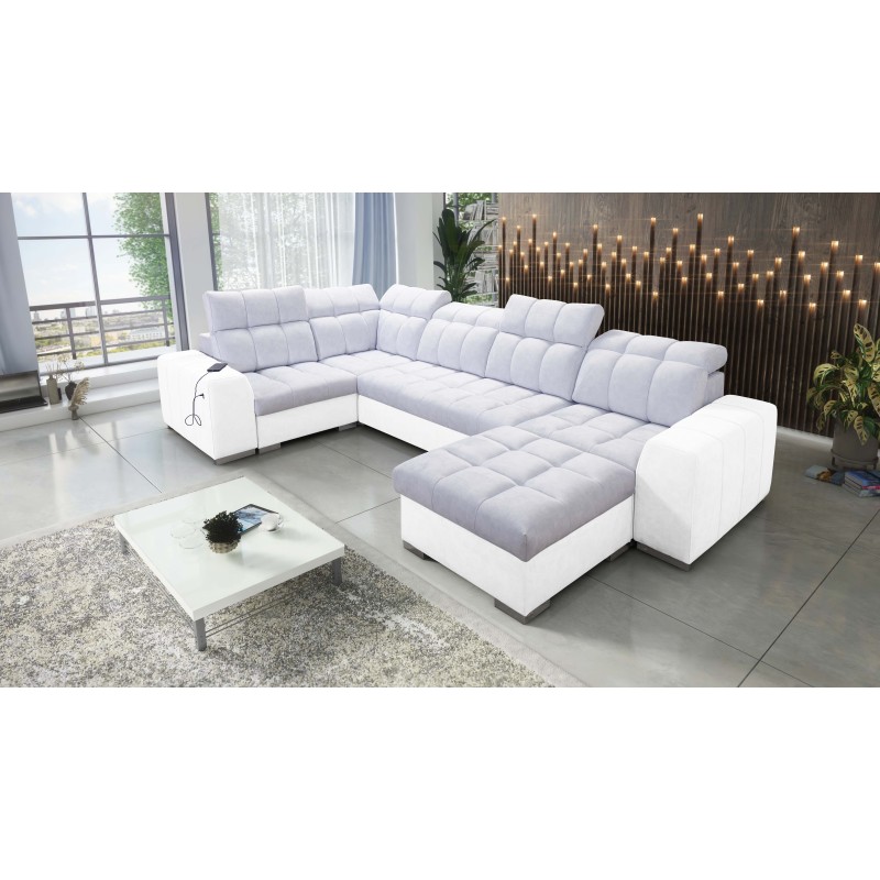bMeta Title:/b U-förmiges Ecksofa Prisma IV mit Schlaffunktion | Samt | Haustierfreundlich, Terra 80 + Kunstleder bMeta Title:/b U-förmiges Ecksofa Prisma IV mit Schlaffunktion | Samt | Haustierfreundlich, Terra 80 + Kunstleder