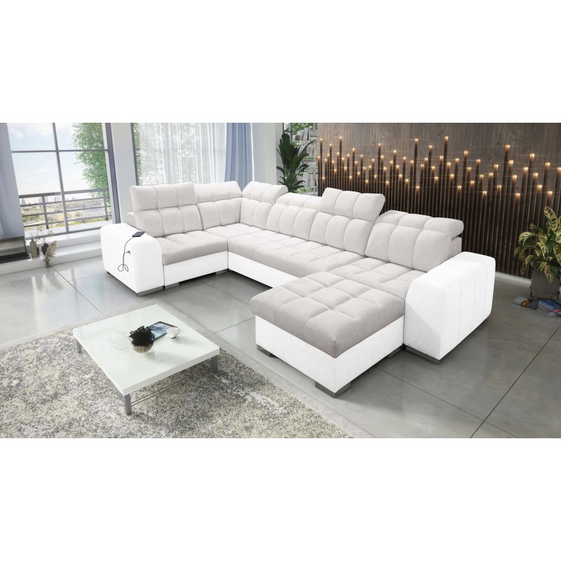 bMeta Title:/b U-förmiges Ecksofa Prisma IV mit Schlaffunktion | Samt | Haustierfreundlich, Terra 06 + Kunstleder bMeta Title:/b U-förmiges Ecksofa Prisma IV mit Schlaffunktion | Samt | Haustierfreundlich, Terra 06 + Kunstleder