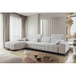Ballagio XII corner sofa with a sleeping function upholstered in Weave, Spring 1104