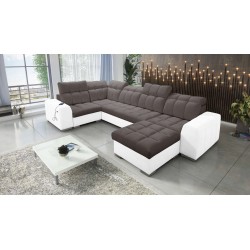 bMeta Title:/b Narożnik w kształcie U Prisma IV z funkcją spania | Velvet | Pet friendly, Terra 26 + Ecoskóra