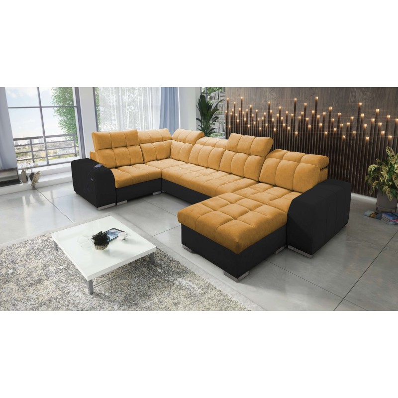 bMeta Title:/b Narożnik w kształcie U Prisma IV z funkcją spania | Velvet | Pet friendly, Terra 48 + Ecoskóra czarna bMeta Title:/b Narożnik w kształcie U Prisma IV z funkcją spania | Velvet | Pet friendly, Terra 48 + Ecoskóra czarna