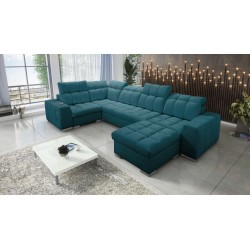 bMeta Title:/b Narożnik w kształcie U Prisma IV z funkcją spania | Velvet | Pet friendly, Terra 75