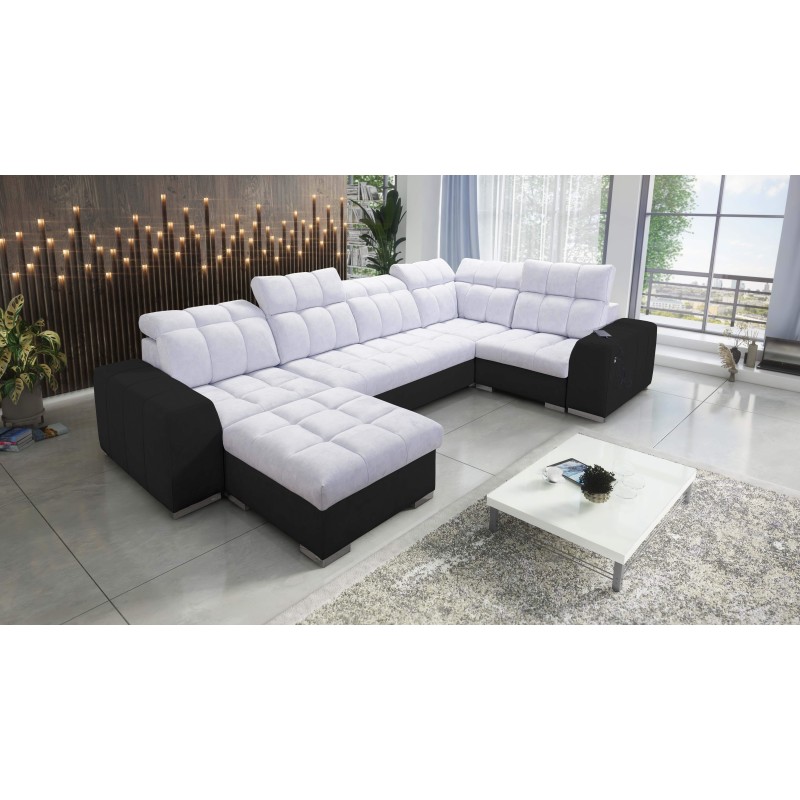 bMeta Title:/b Narożnik w kształcie U Prisma IV z funkcją spania | Velvet | Pet friendly, Terra 80 + Ecoskóra czarna bMeta Title:/b Narożnik w kształcie U Prisma IV z funkcją spania | Velvet | Pet friendly, Terra 80 + Ecoskóra czarna
