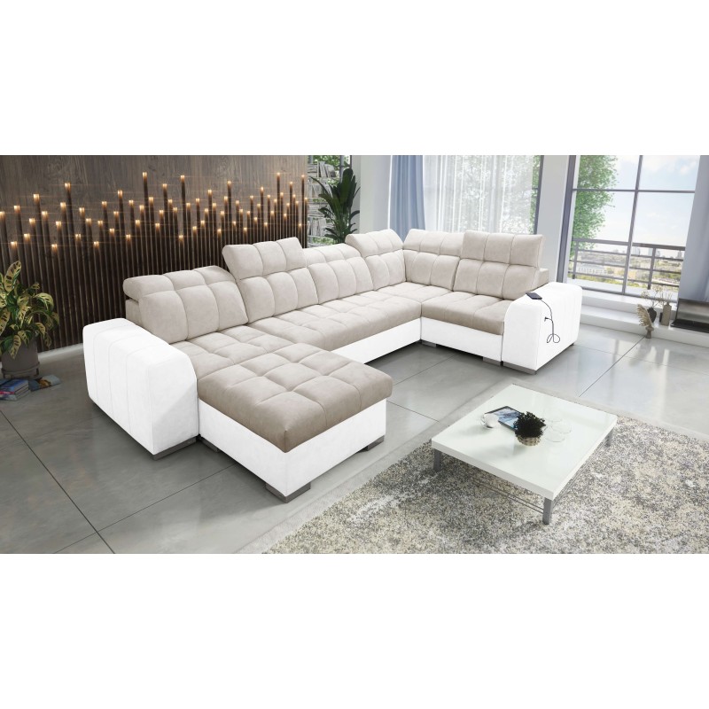 bMeta Title:/b U-förmiges Ecksofa Prisma IV mit Schlaffunktion | Samt | Haustierfreundlich, Terra 13 + Kunstleder bMeta Title:/b U-förmiges Ecksofa Prisma IV mit Schlaffunktion | Samt | Haustierfreundlich, Terra 13 + Kunstleder