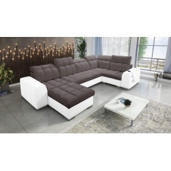 bMeta Title:/b Narożnik w kształcie U Prisma IV z funkcją spania | Velvet | Pet friendly, Terra 26 + Ecoskóra
