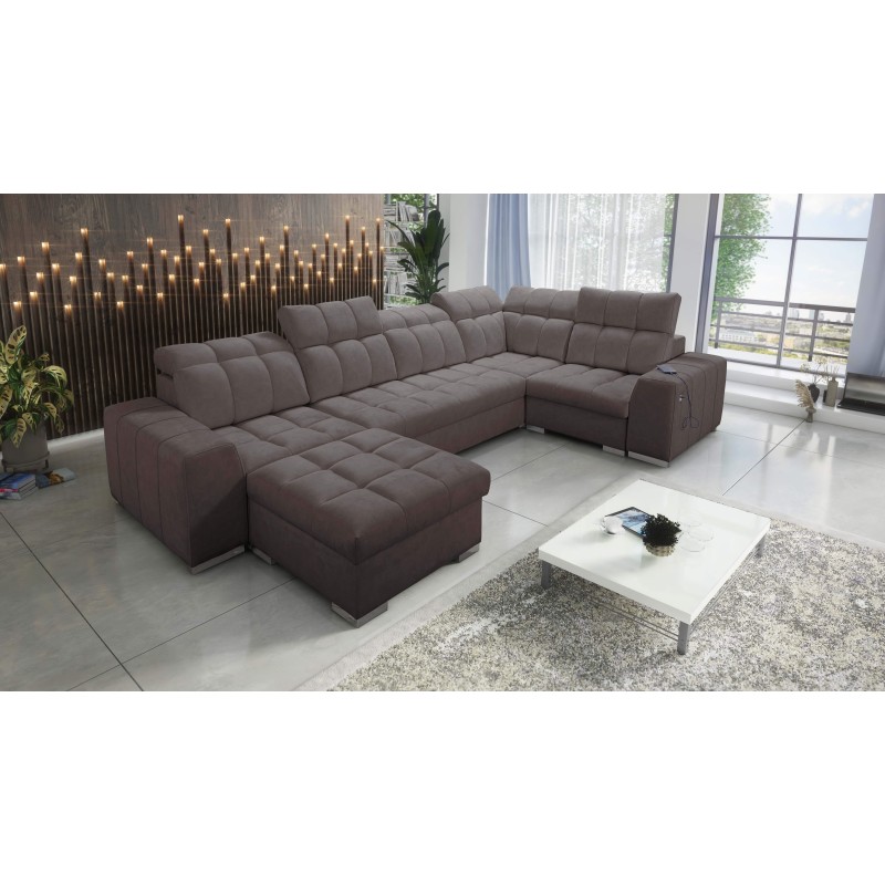 bMeta Title:/b Narożnik w kształcie U Prisma IV z funkcją spania | Velvet | Pet friendly, Terra 26