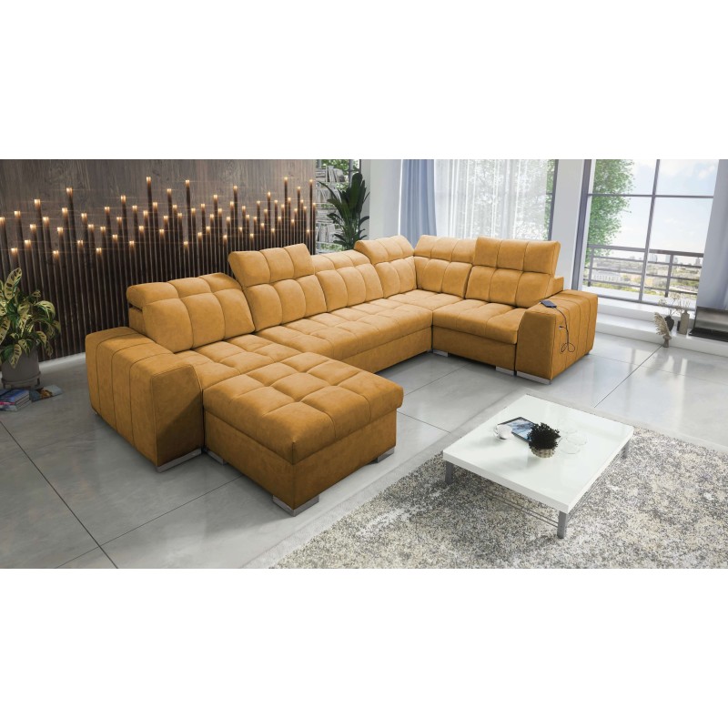 bMeta Title:/b Narożnik w kształcie U Prisma IV z funkcją spania | Velvet | Pet friendly, Terra 48