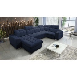 bMeta Título:/b Sofá en forma de U Prisma IV con función de cama | Terciopelo | Apto para mascotas, Terra 79