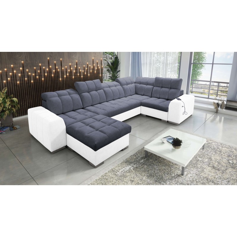 bMeta Title:/b U-förmiges Ecksofa Prisma IV mit Schlaffunktion | Samt | Haustierfreundlich, Terra 96 + Ökoleder bMeta Title:/b U-förmiges Ecksofa Prisma IV mit Schlaffunktion | Samt | Haustierfreundlich, Terra 96 + Ökoleder
