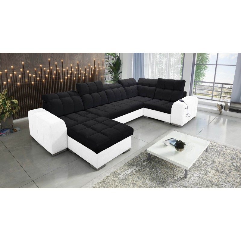bMeta Title:/b U-förmiges Ecksofa Prisma IV mit Schlaffunktion | Samt | Haustierfreundlich, Terra 99 + Kunstleder bMeta Title:/b U-förmiges Ecksofa Prisma IV mit Schlaffunktion | Samt | Haustierfreundlich, Terra 99 + Kunstleder