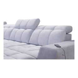 U-shaped corner sofa Prisma VI with a sleeping function, USB port, and storage - Velvet | Pet friendly, Terra 06 U-shaped corner sofa Prisma VI with a sleeping function, USB port, and storage - Velvet | Pet friendly, Terra 06