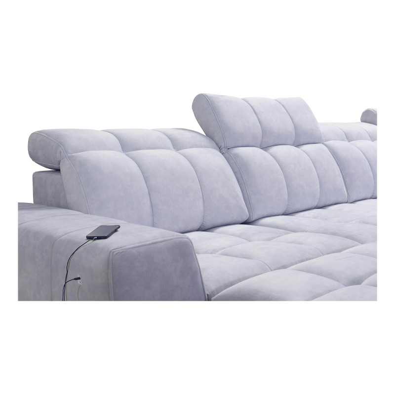 U-shaped corner sofa Prisma VI with sleeping function, USB port, and storage - Velvet | Pet friendly, Terra 96 U-shaped corner sofa Prisma VI with sleeping function, USB port, and storage - Velvet | Pet friendly, Terra 96