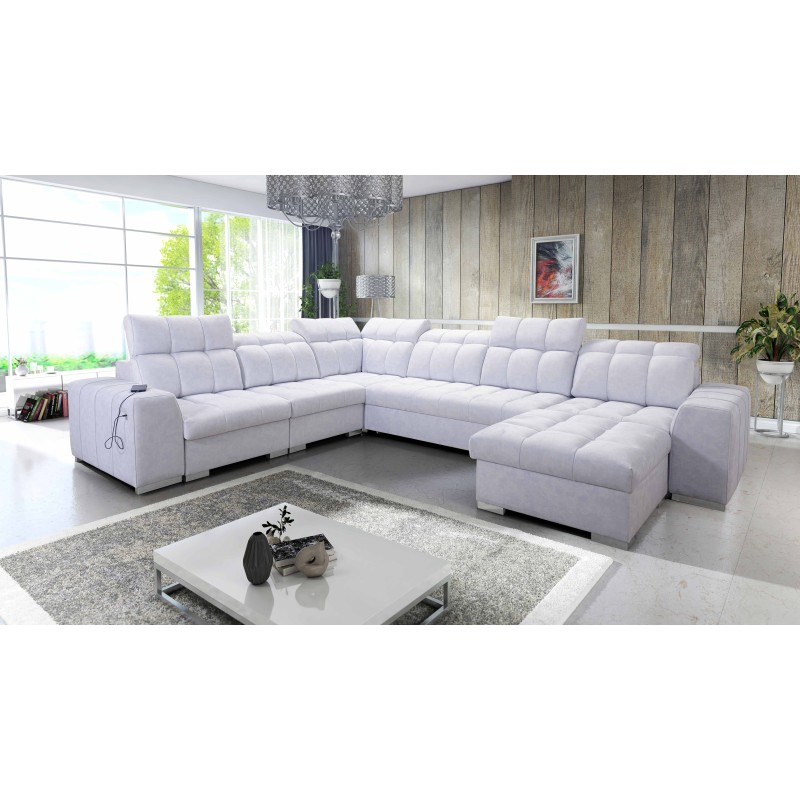 U-shaped corner sofa Prisma VIII with a sleeping function and port U-shaped corner sofa Prisma VIII with a sleeping function and port