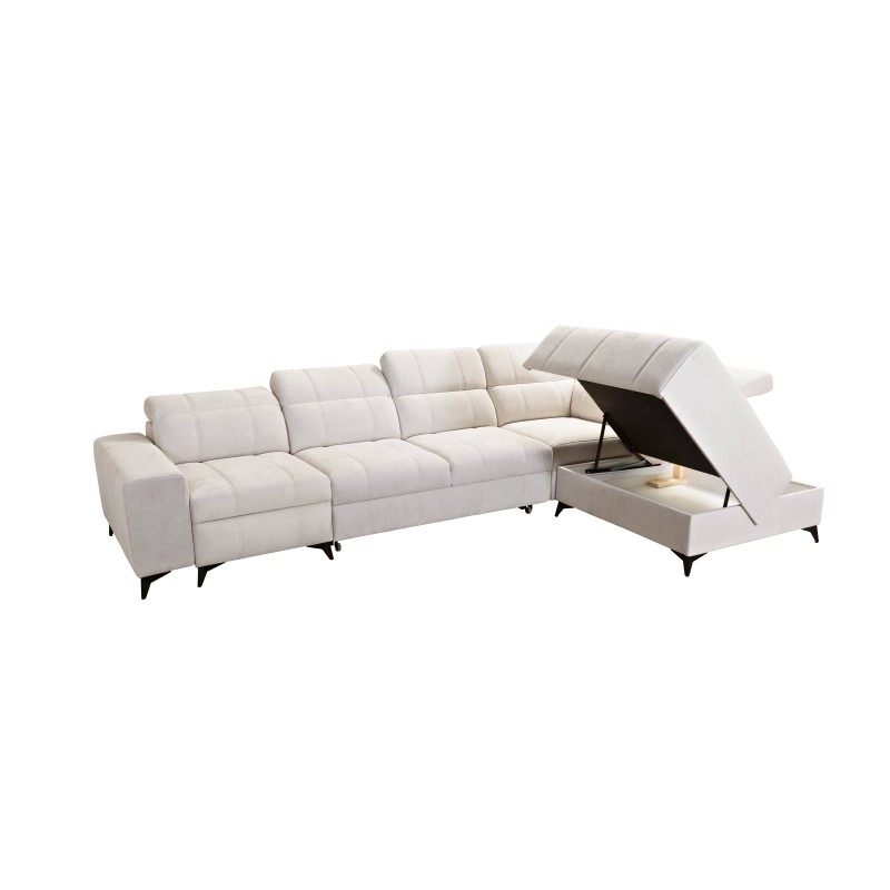 Ballagio XI Mix corner sofa with sleeping and relaxation function – Elegance and functionality in one Ballagio XI Mix corner sofa with sleeping and relaxation function – Elegance and functionality in one