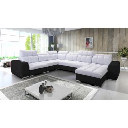 U-shaped corner sofa Prisma VIII with a sleeping function and port