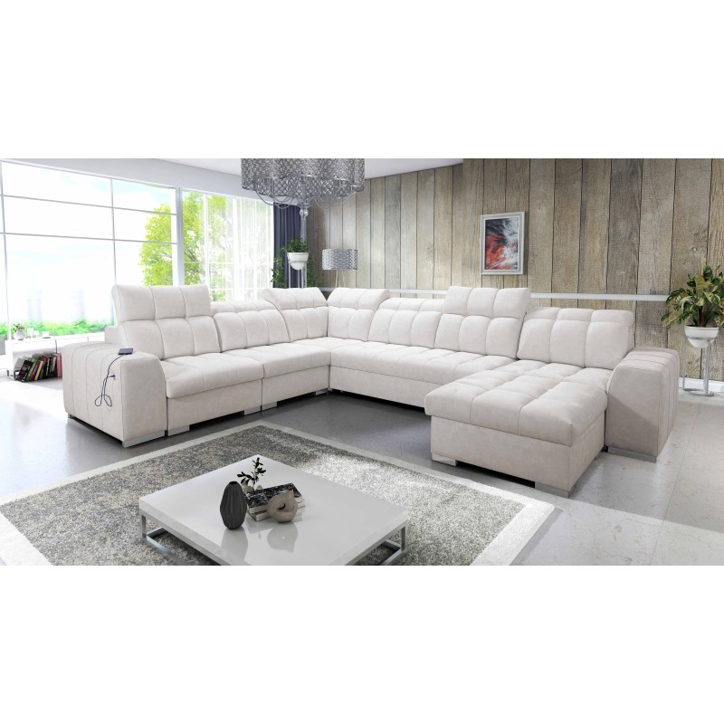 U-shaped corner sofa Prisma VIII with a sleeping function and port U-shaped corner sofa Prisma VIII with a sleeping function and port