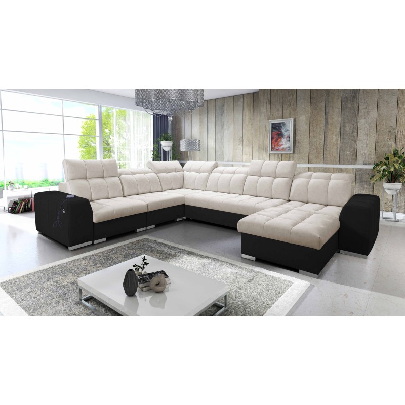 U-förmiges Ecksofa Prisma VIII mit Schlaffunktion und Anschluss U-förmiges Ecksofa Prisma VIII mit Schlaffunktion und Anschluss