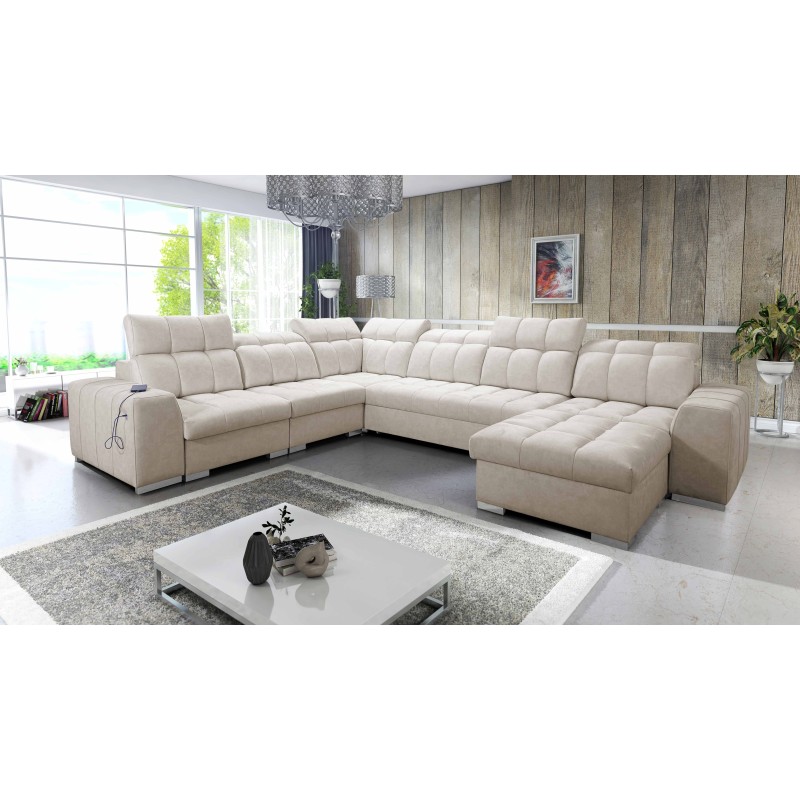 U-förmiges Ecksofa Prisma VIII mit Schlaffunktion und Anschluss U-förmiges Ecksofa Prisma VIII mit Schlaffunktion und Anschluss