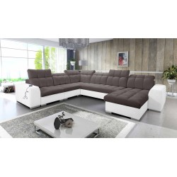 U-shaped corner sofa Prisma VIII with a sleeping function and port