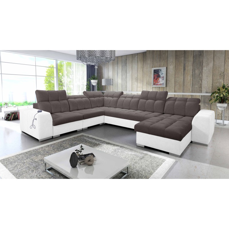 U-förmiges Ecksofa Prisma VIII mit Schlaffunktion und Anschluss U-förmiges Ecksofa Prisma VIII mit Schlaffunktion und Anschluss