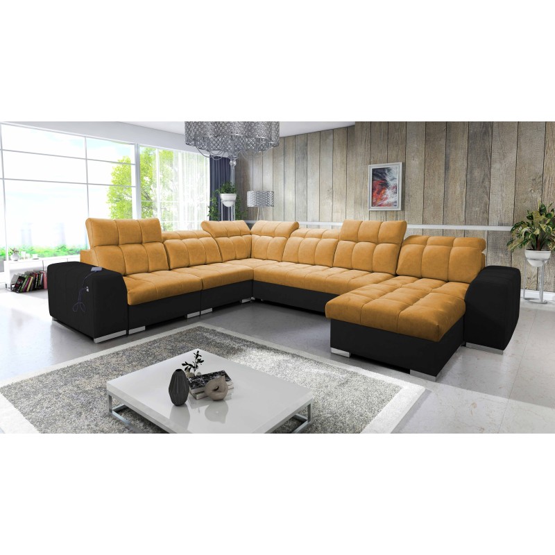 U-förmiges Ecksofa Prisma VIII mit Schlaffunktion und Anschluss U-förmiges Ecksofa Prisma VIII mit Schlaffunktion und Anschluss