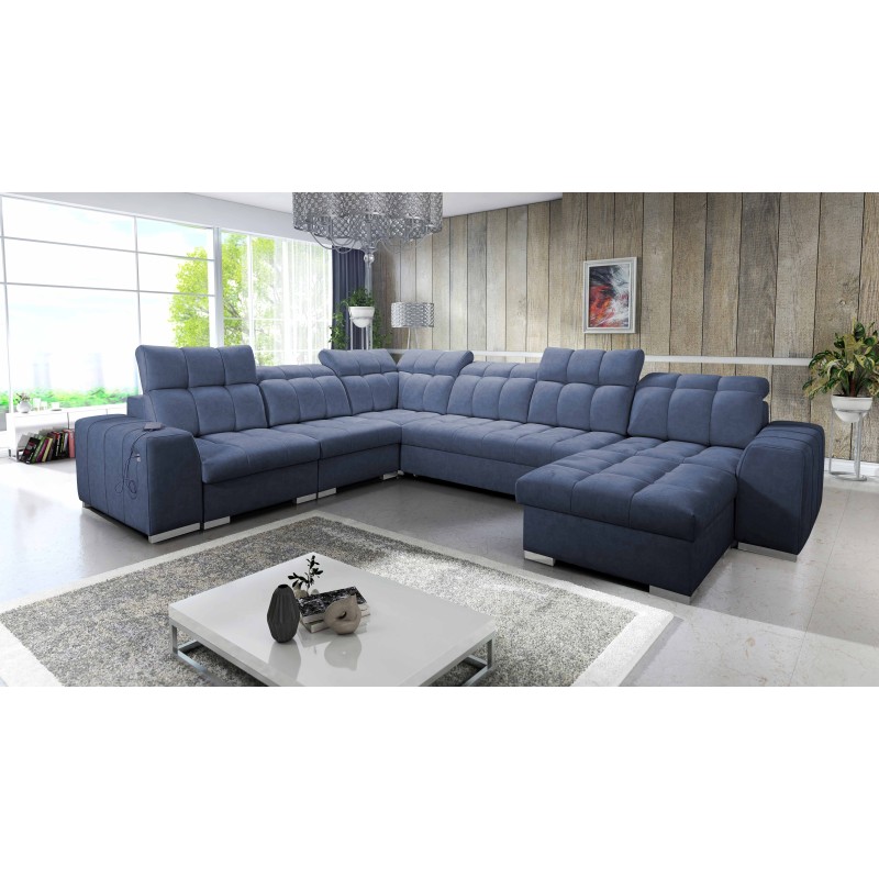U-shaped corner sofa Prisma VIII with a sleeping function and port U-shaped corner sofa Prisma VIII with a sleeping function and port