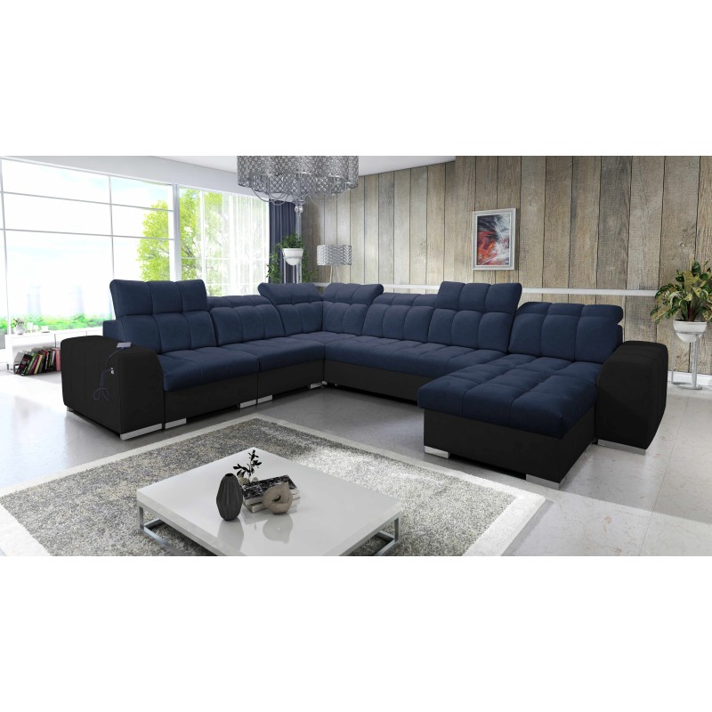 U-förmiges Ecksofa Prisma VIII mit Schlaffunktion und Anschluss U-förmiges Ecksofa Prisma VIII mit Schlaffunktion und Anschluss