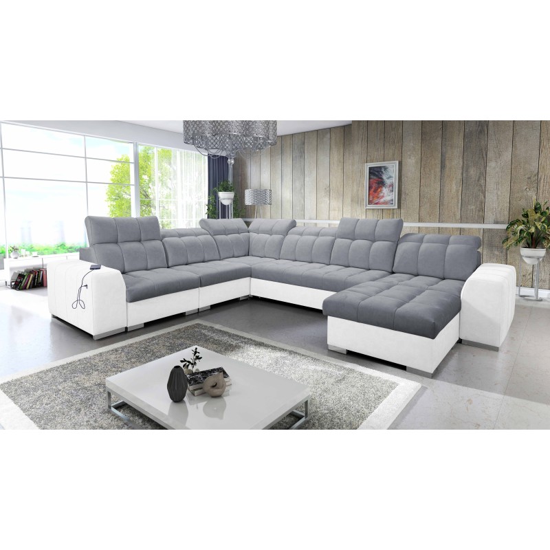 U-förmiges Ecksofa Prisma VIII mit Schlaffunktion und Anschluss U-förmiges Ecksofa Prisma VIII mit Schlaffunktion und Anschluss