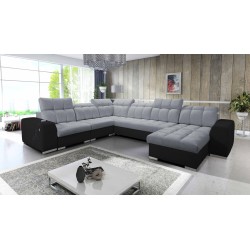 U-shaped corner sofa Prisma VIII with a sleeping function and port