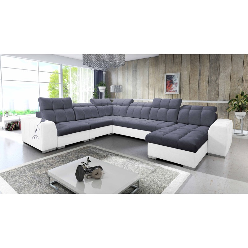 U-förmiges Ecksofa Prisma VIII mit Schlaffunktion und Anschluss U-förmiges Ecksofa Prisma VIII mit Schlaffunktion und Anschluss