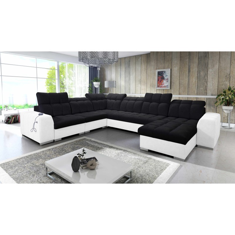 U-förmiges Ecksofa Prisma VIII mit Schlaffunktion und Anschluss U-förmiges Ecksofa Prisma VIII mit Schlaffunktion und Anschluss