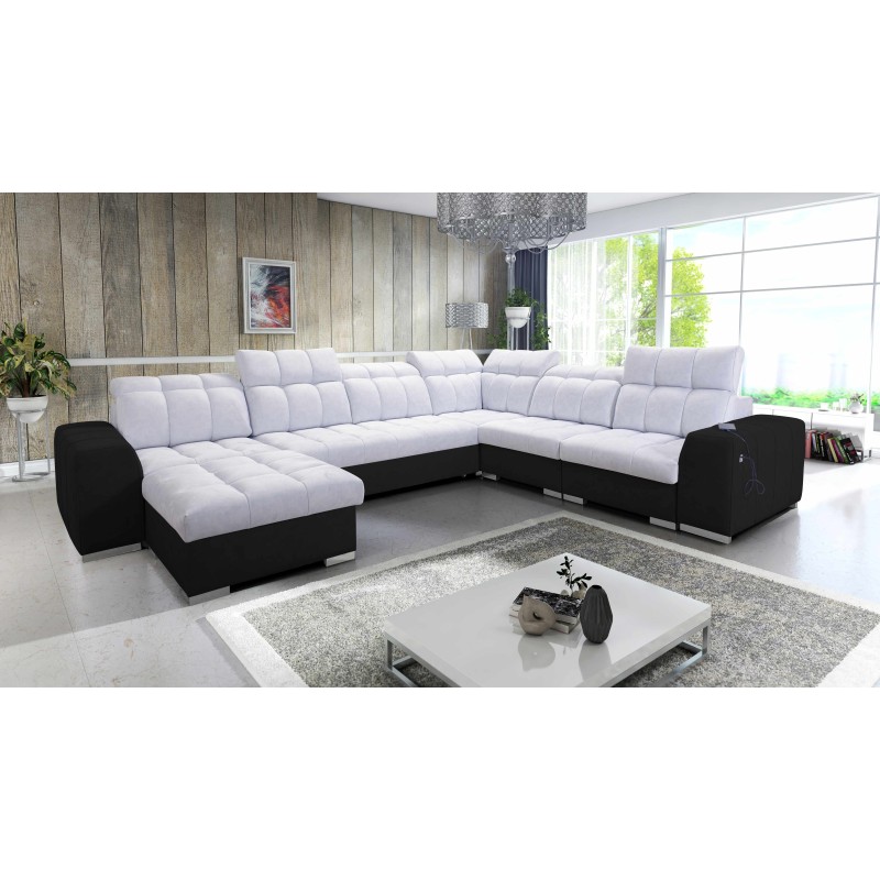U-förmiges Ecksofa Prisma VIII mit Schlaffunktion und Anschluss U-förmiges Ecksofa Prisma VIII mit Schlaffunktion und Anschluss