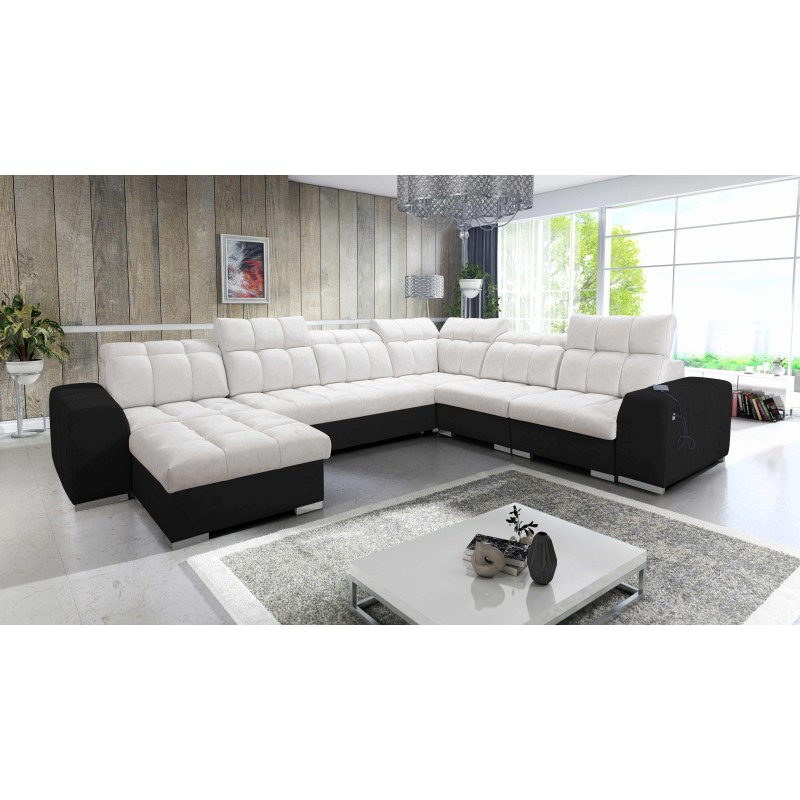 U-förmiges Ecksofa Prisma VIII mit Schlaffunktion und Anschluss U-förmiges Ecksofa Prisma VIII mit Schlaffunktion und Anschluss