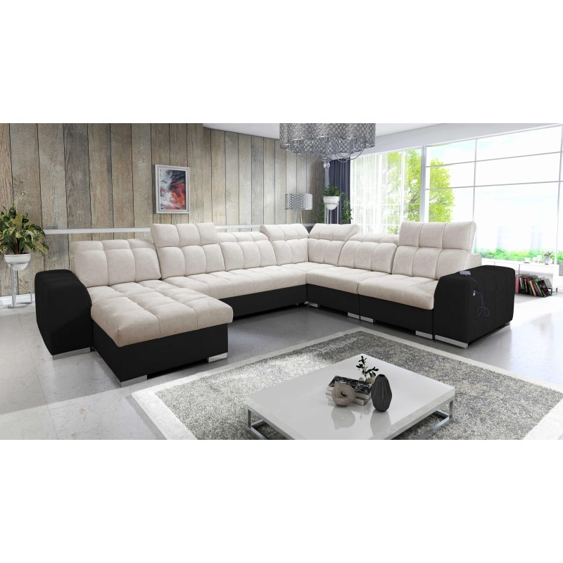U-förmiges Ecksofa Prisma VIII mit Schlaffunktion und Anschluss U-förmiges Ecksofa Prisma VIII mit Schlaffunktion und Anschluss