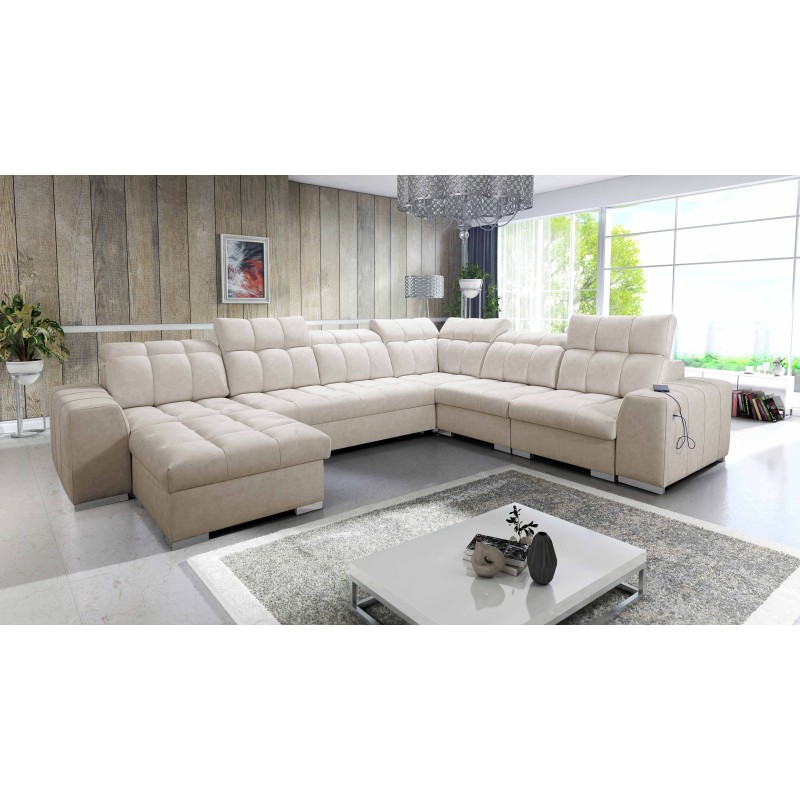 U-förmiges Ecksofa Prisma VIII mit Schlaffunktion und Anschluss U-förmiges Ecksofa Prisma VIII mit Schlaffunktion und Anschluss
