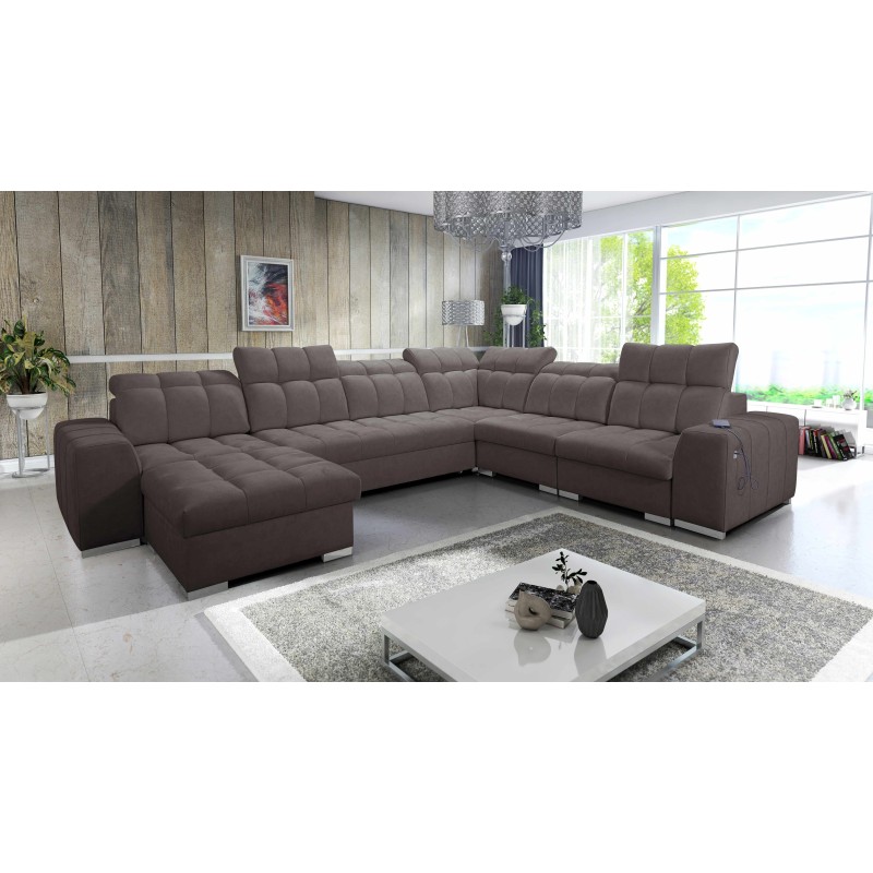 U-förmiges Ecksofa Prisma VIII mit Schlaffunktion und Anschluss U-förmiges Ecksofa Prisma VIII mit Schlaffunktion und Anschluss