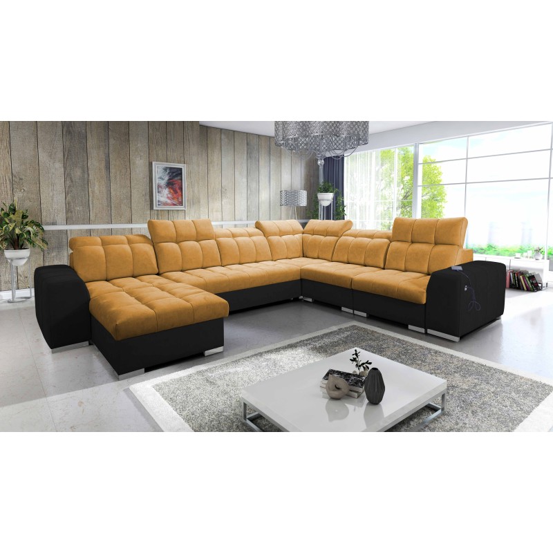 U-förmiges Ecksofa Prisma VIII mit Schlaffunktion und Anschluss U-förmiges Ecksofa Prisma VIII mit Schlaffunktion und Anschluss